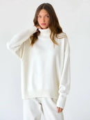 Turtleneck Oversized Pullover Sweater