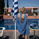 Knitted Bat Sleeves Backless Bikini Hollow Cover-Up