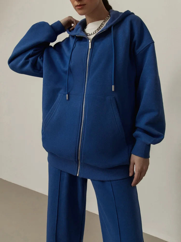 blue hoodies / S