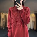 Polo Neck Cashmere Long Dress