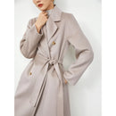 Water Ripple Double-sided Woolen Coat