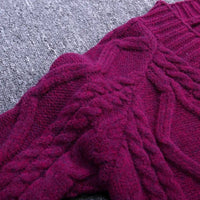 Twist Short V-Neck Single-breasted Knitted Cardigan