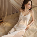 V-neck Backless Maxi Sleep Dress
