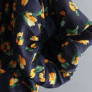 Floral Printed V-Neck Chiffon Dress