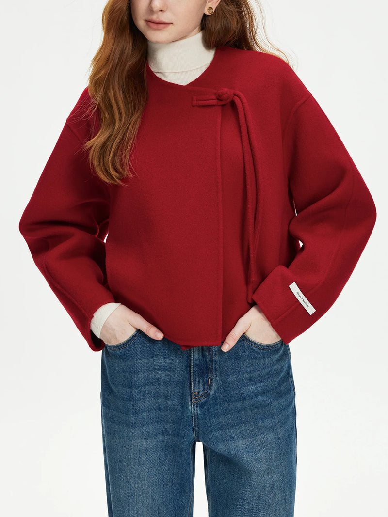 100% Wool Short Double-sided Woolen Coat