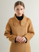 Single Breasted Versile 100% Wool Coat