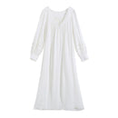 Cotton Loose V-Neck Nightdress