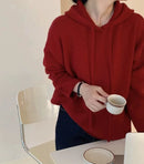 Solid 100% Cashmere Knitted Hoodie