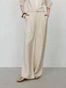 High Waist Linen Wide Leg Pants