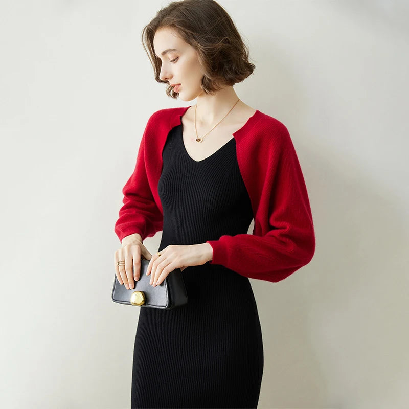 100% Cashmere Poncho Scarf