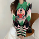 Peter Pan Collar Knitted Ugly Sweater