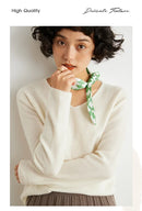 V-Neck 100% Cashmere Basic Jumper