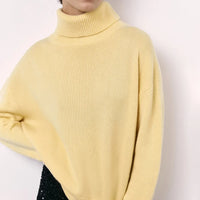 Turtleneck Oversized Knitted Pullover