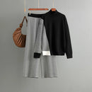 Knitted Color Block Sweater Sets