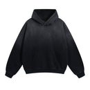 Retro Gradient  Distressed Holes Washed Hoodies