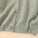 Wool Blend Soft Knitted Short Cardigan