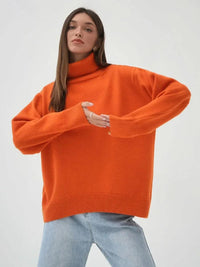 Turtleneck Oversized Pullover Sweater