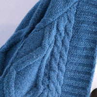 Twist Short V-Neck Single-breasted Knitted Cardigan