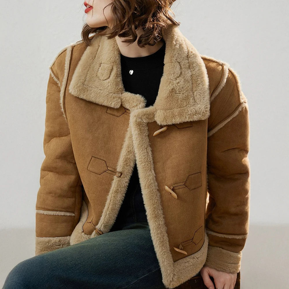 Plus Velvet Thickened Short  Jacket