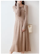 Merino Wool Knitted Sweater Dress