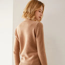 Round-Neck 100% Merino Wool Sweater