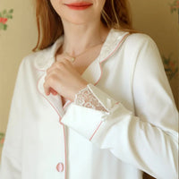 Turn-Down Collar Two-Pieces Pajamas