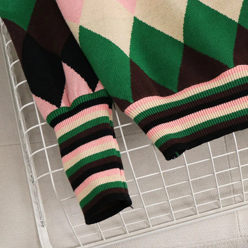 Peter Pan Collar Knitted Ugly Sweater