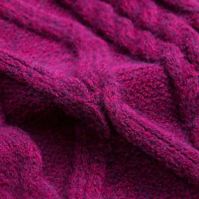 Twist Short V-Neck Single-breasted Knitted Cardigan