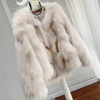 Furry Faux Fur Short Coat