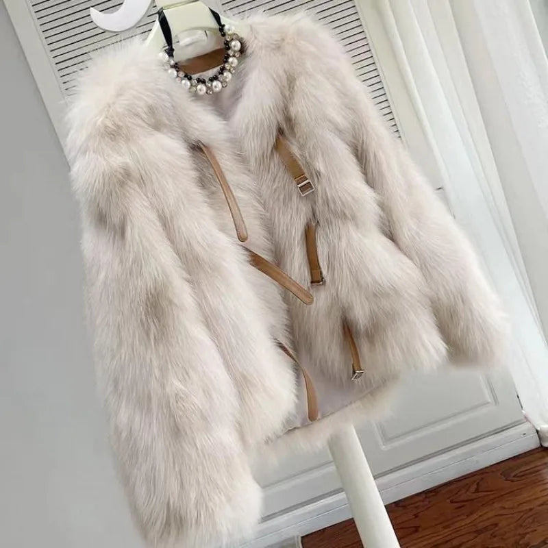 Furry Faux Fur Short Coat