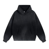 Oversized Warm Paint Distressed  Hoodies