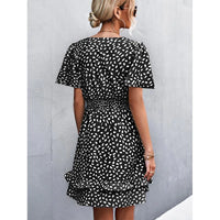 V-Neck Floral Mini Dress