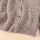 Wool Blend Soft Knitted Short Cardigan