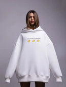 Oversized Ducks Printed Hoodie