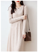 Merino Wool Knitted Sweater Dress