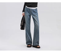 Heightening Flesh-hiding Wide-leg Trousers