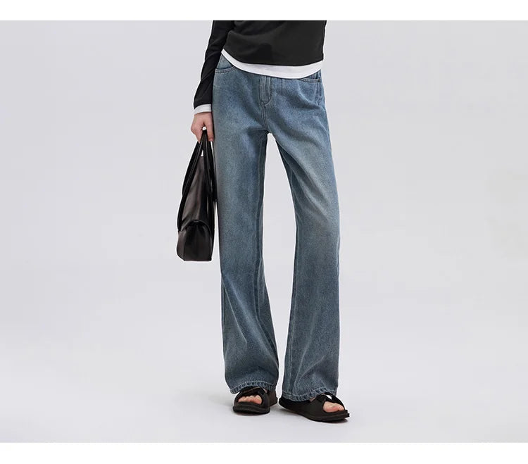 Heightening Flesh-hiding Wide-leg Trousers