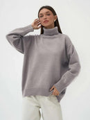 Turtleneck Oversized Pullover Sweater