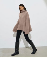 Turtle Neck Basic Knitted Split Pullover