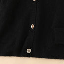 Wool Blend Soft Knitted Short Cardigan
