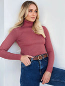 Knitted Basic Turtleneck Sweaters