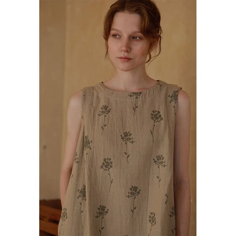 4061-green flower / XL