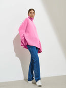 Turtle Neck Basic Knitted Split Pullover