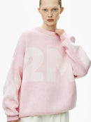 Oversized O-neck Knitted Pullover
