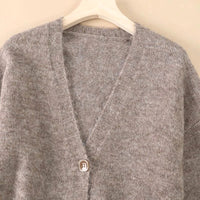 Wool Blend Soft Knitted Short Cardigan