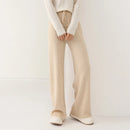 100% Merino Wool Knitted Wide Leg Trousers
