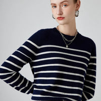 Striped Wool Pullover Sweater