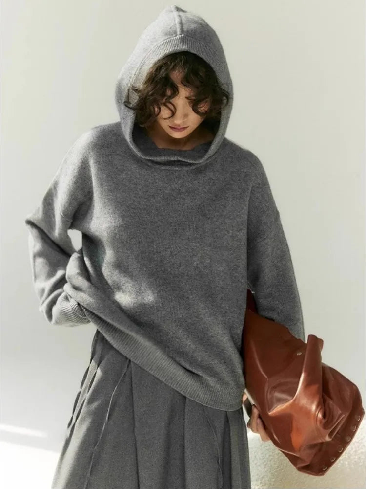 Base Knit Sweater Hoodies