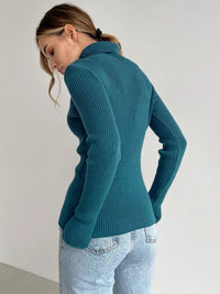 Knitted Basic Turtleneck Sweaters