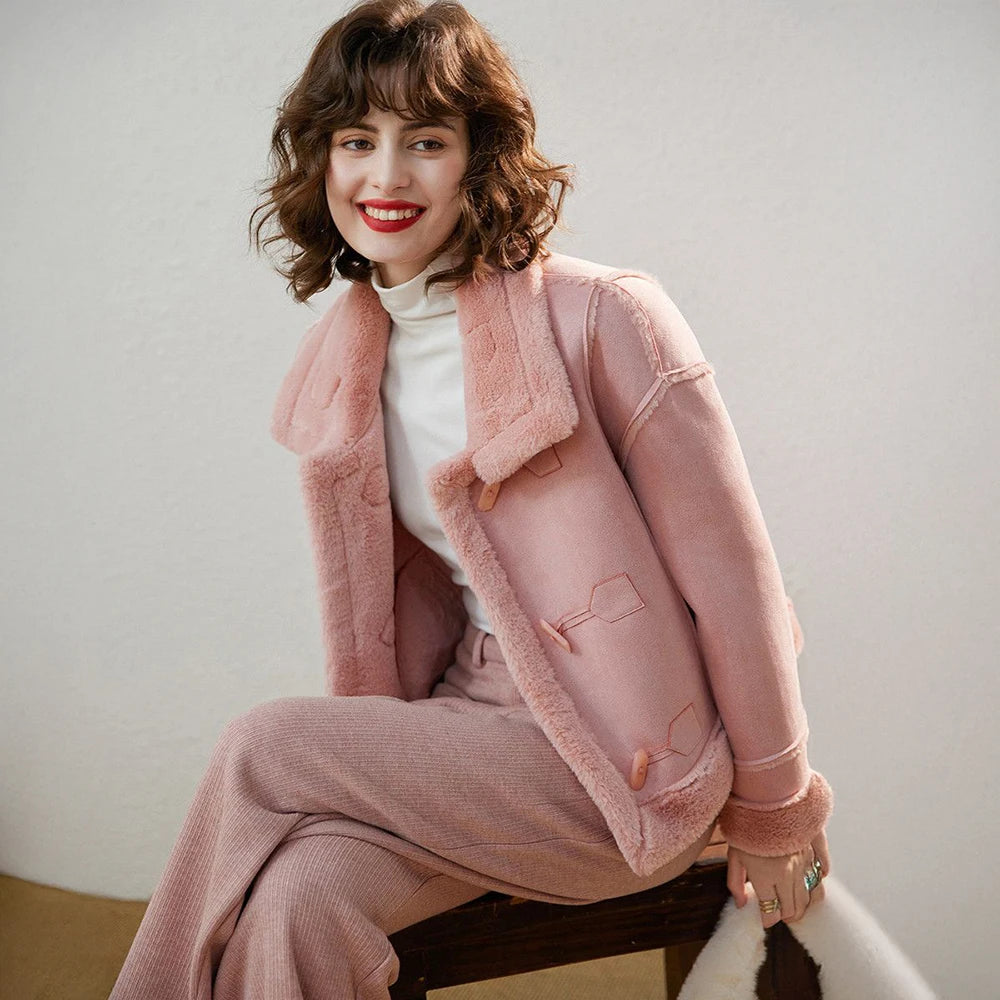Plus Velvet Thickened Short  Jacket